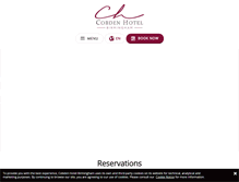 Tablet Screenshot of cobdenhotel.com